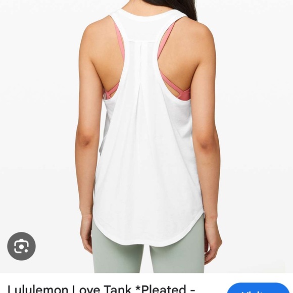 Lululemon love tank (pleated) - Picture 3 of 6
